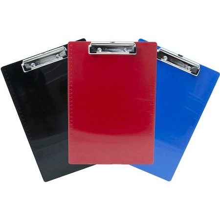 Saunders Clipboard, Recycled Plastic, 9inx4/5inx14-3/4in, AST, 3PK SAU22601